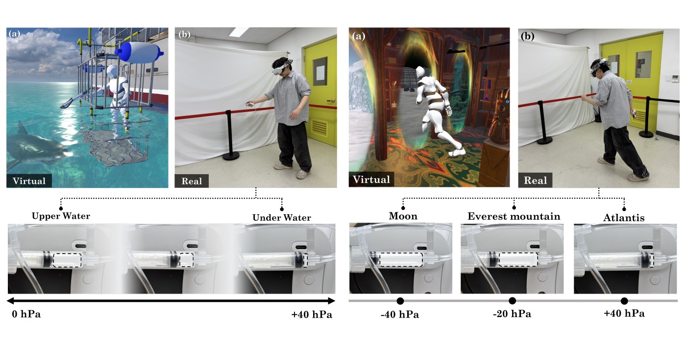 Demonstration of EarPressure VR: Ear Canal Pressure Feedback for Enhancing Environmental Presence in Virtual Reality