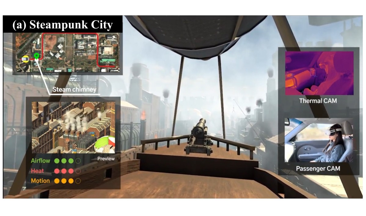 Demonstration of AttraCar: Multisensory In-Car VR with Thermal, Airflow, and Motion Feedback through Built-In Vehicle Systems